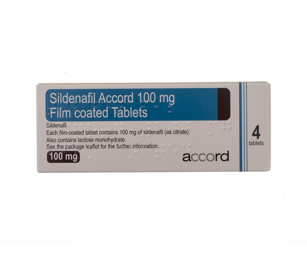 sildenafil accord 100mg film coated oral tablets