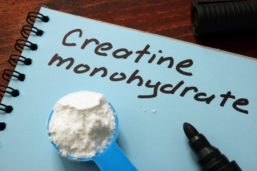 cheap finasteride - Notebook with sign Creatine monohydrate