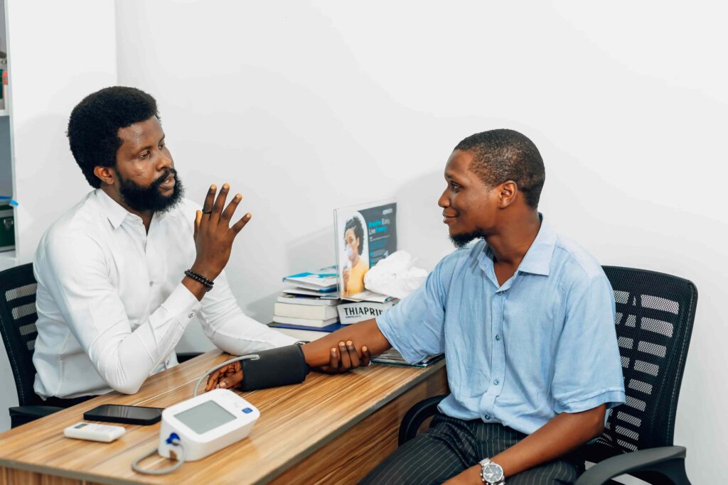 cheap tadalafil - man consulting with doctor